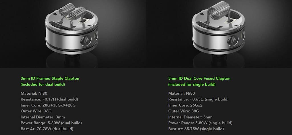 Wotofo Recurve V2 Dual RDA デッキ構造