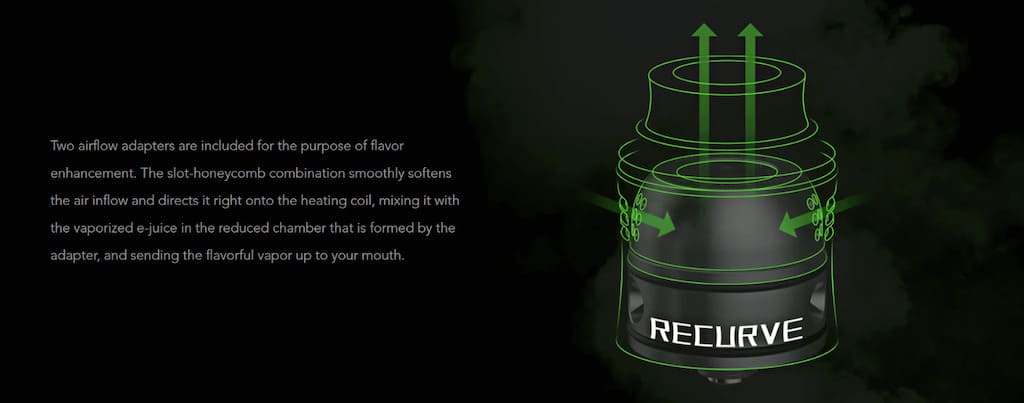 Wotofo Recurve V2 Dual RDA ドロー