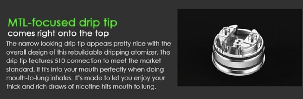 WOTOFO STNG MTL RDA デッキ構造